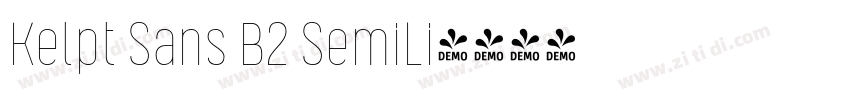 Kelpt Sans B2 SemiLi字体转换